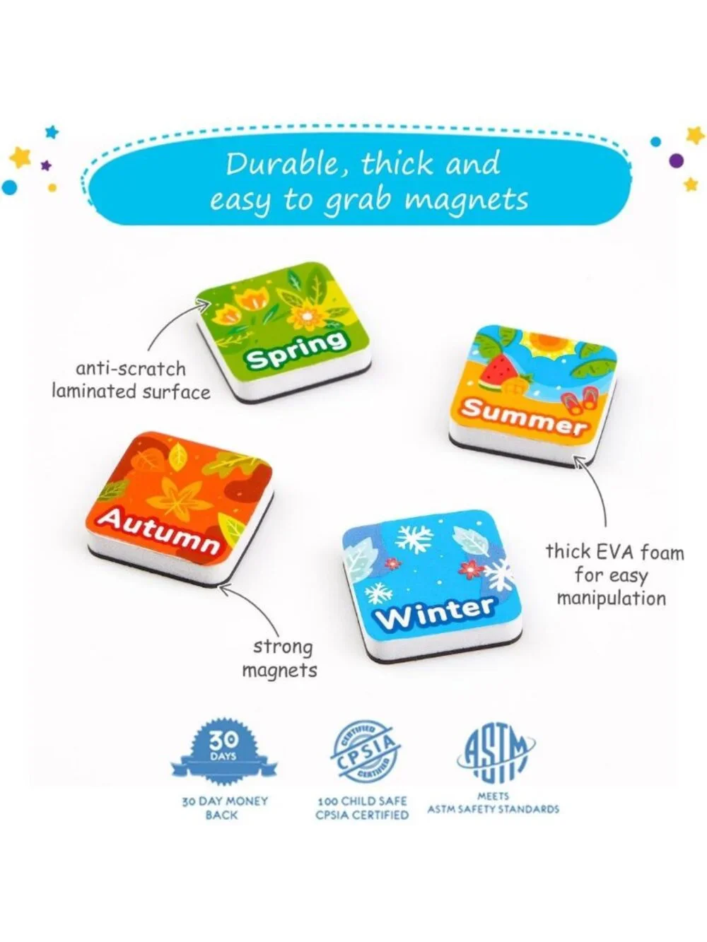 Kids Magnetic Calendar - 58 PCS Daily Planner for Learning & Fun Activities